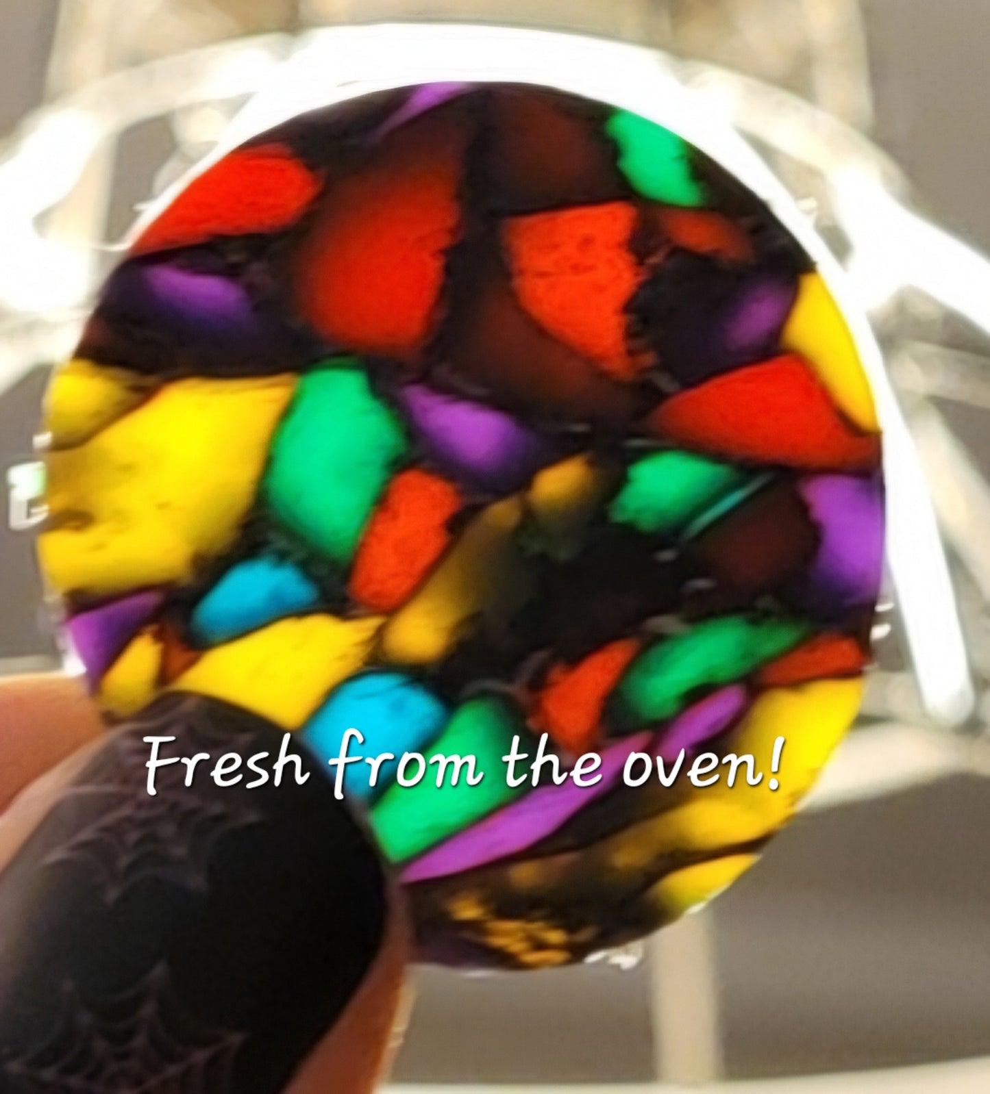 Flower faux Stained Glass