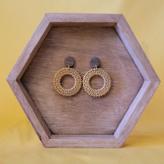 Faux Rattan Circle