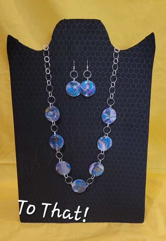 Blue/Purple 27" Necklace Set