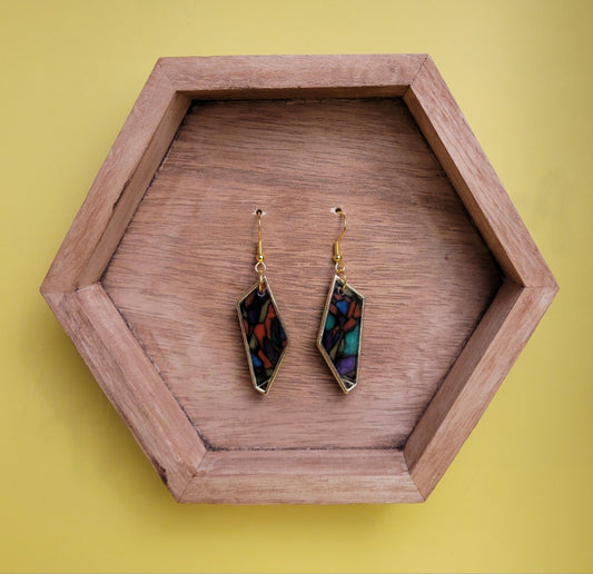 Geometric faux Stained Glass
