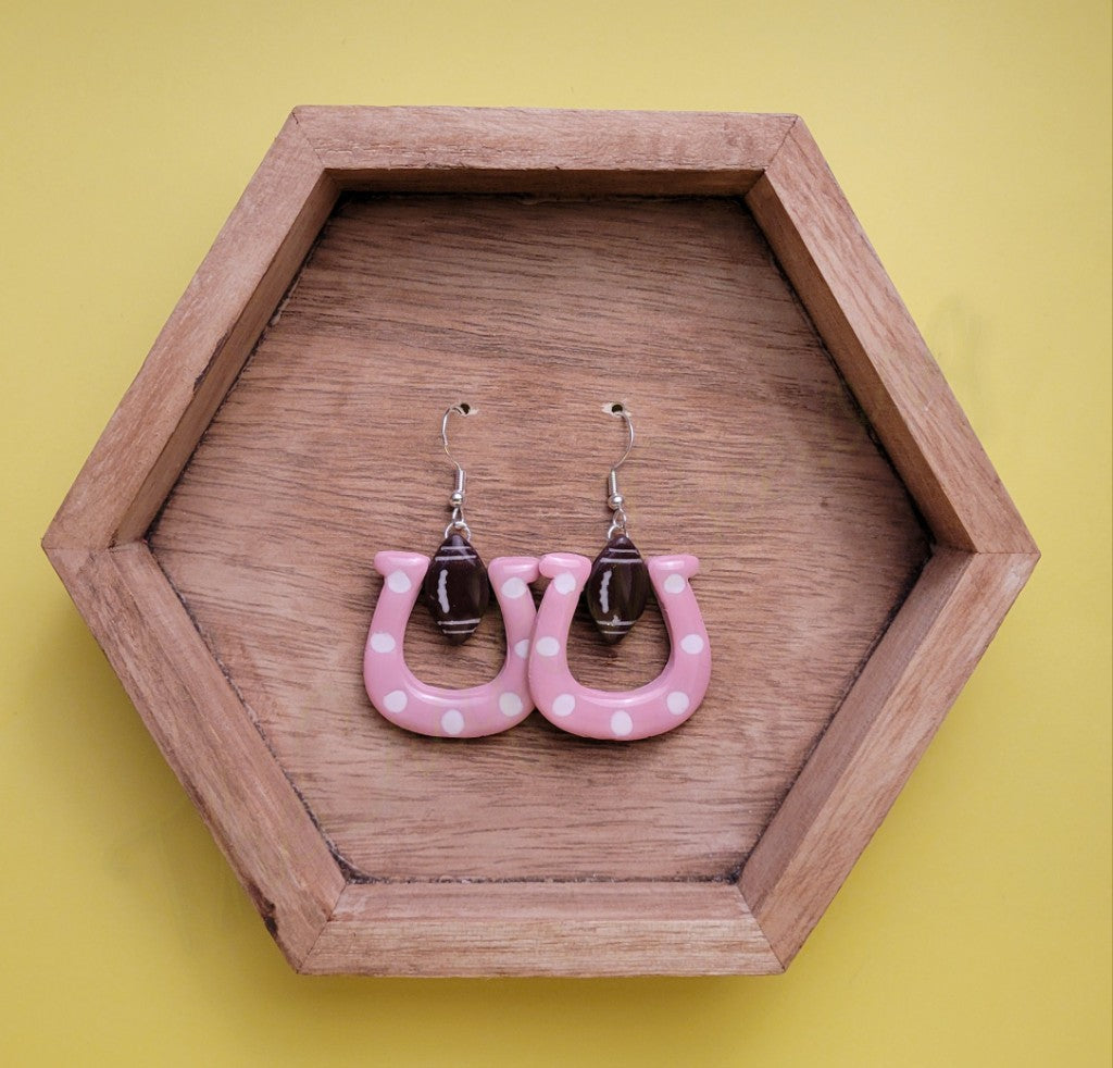 Horseshoe Game Day Pink/White