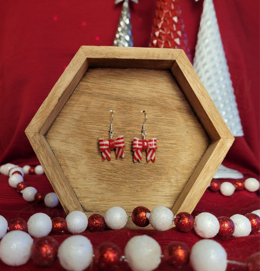 Small Candy Cane Bow